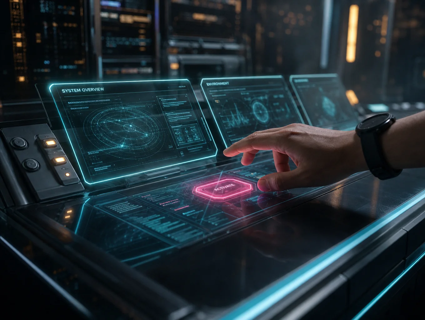 Executive command interface visualization